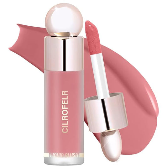 Cilrofelr Dewy Liquid Blush, Soft Cream Liquid Blush Soft Rose)