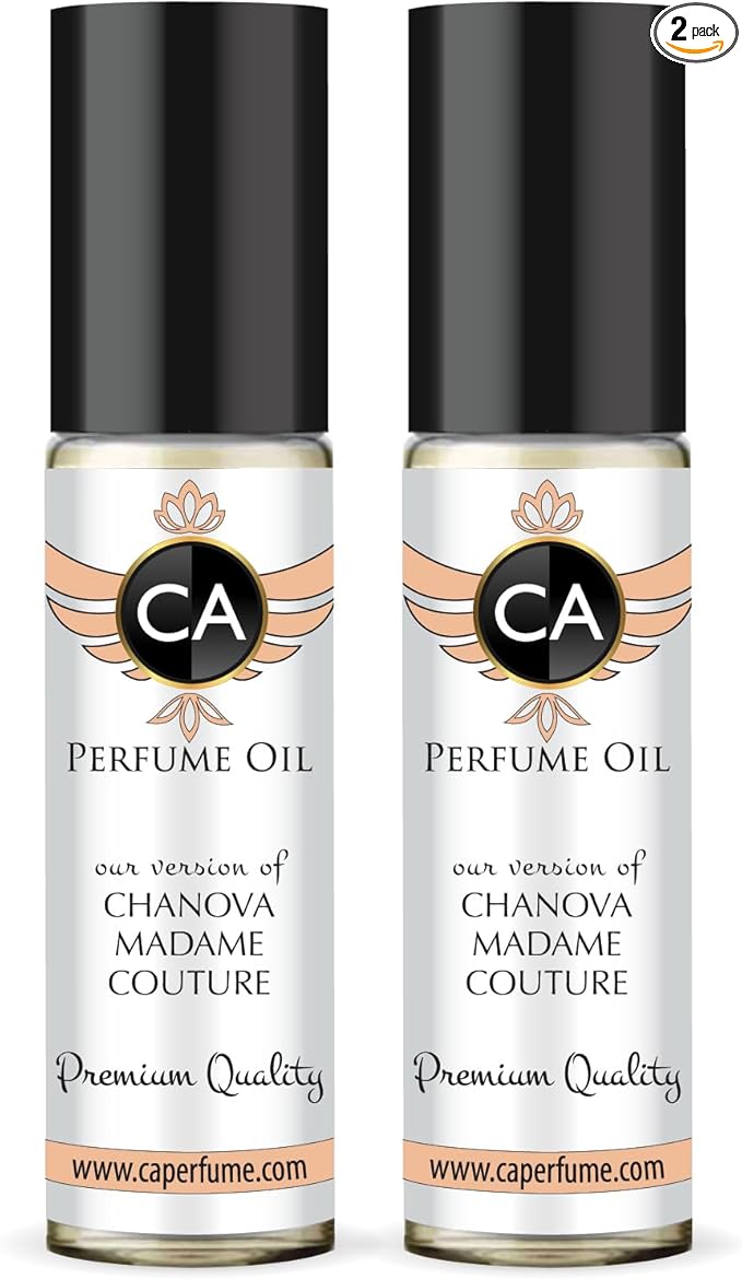 CA Perfume Impression of Chanova Madame Couture For Women Fragrance Body Oil Roll-On 0.3 Fl Oz-X2
