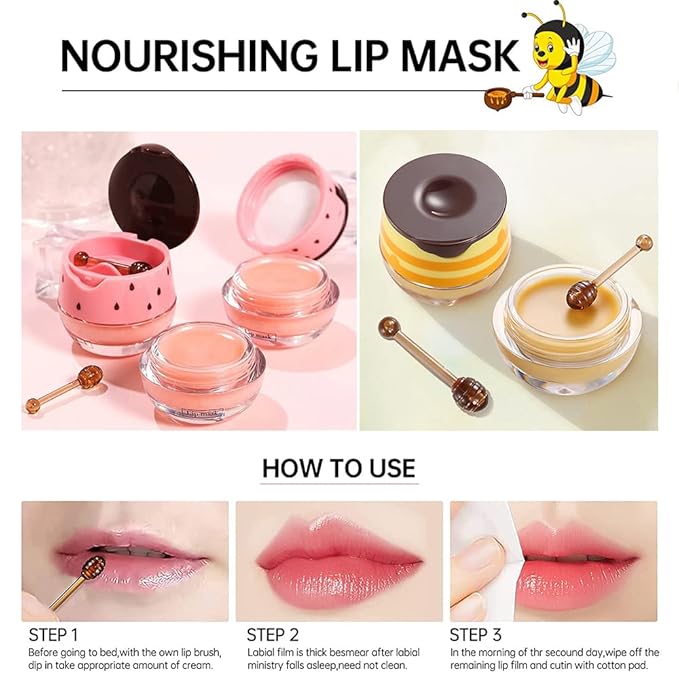2PCS Bee Balm Lip Balm Honey