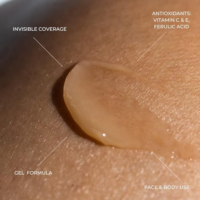 Sonrei Sea Clearly Premium SPF 50 Clear Face and Body Organoshield Sunscreen Gel | UVA, UVB & Antioxidant Enriched, Water Resistance, UV Protection, Vegan, GMO & Gluten Free - 3.4 Fl Oz (Pack of 1)