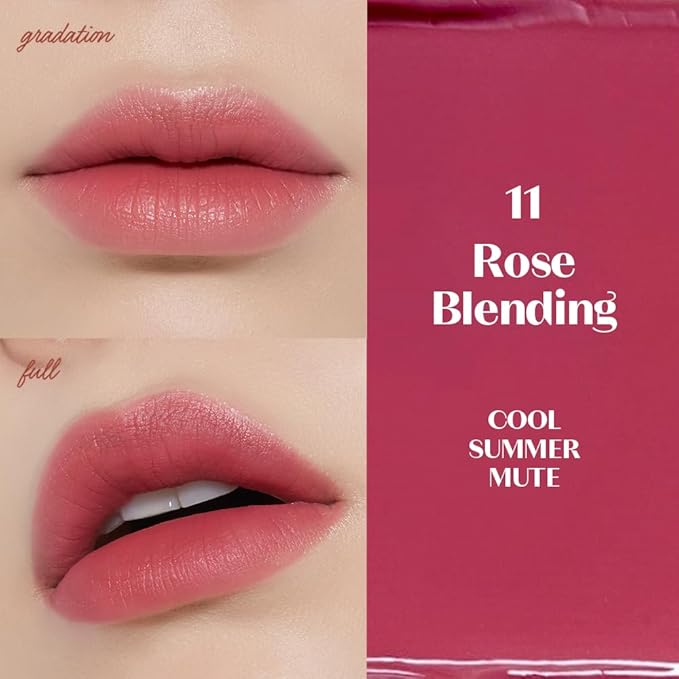 ETUDE Fixing Tint #11 Rose Blending (4g) | Long Lasting High Pigmented Liquid Lipstick | Waterproof Lightweight Matte Finish Lip Stain | Full Coverage | Korean Makeup, Kbeauty