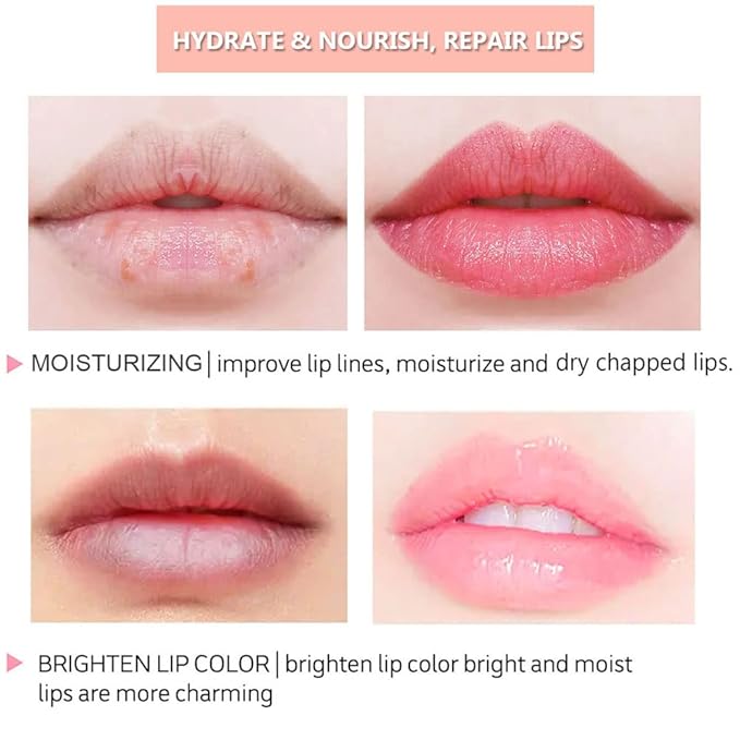 Moisturizing Lip Mask, Hydrating & Prevention Dry and Cracked Lip Scrubs Exfoliator, Lip Exfoliating Sleeping Lip Mask Long Lasting Nourishing Lip Balm