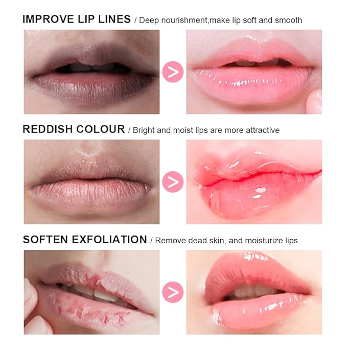 4Pcs Lip Glowy Balm | Lip Grapefruit)