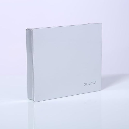 Makeup Mirror with Facial Oil Blotting Paper Sheets – 100 Counts, Silver Compact Folding Cosmetic Travel Mirror Pack (Rose)