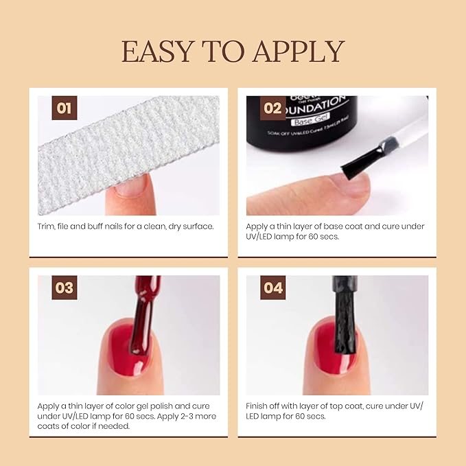 beetles Brown Gel Nail Polish Set Nude Gel Polish Nail Set 6 Colors Sandstorm Collection Peach Brown Natural Manicure Kit Soak Off Uv Led Lamp Needed for Women Gift Diy Home