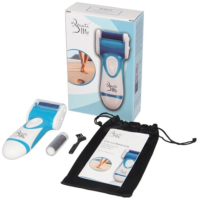 Callus Remover Professional Electronic Pedicure Foot File - Remove Hard Callused Dead and Cracked Skin (Blue)