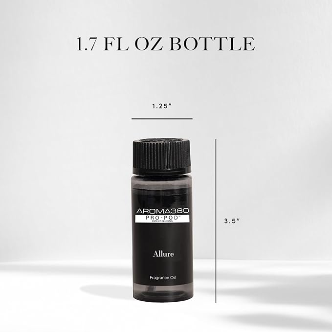 Aroma360 Allure Pro Pod 50ML - Fragrance Oil Blend | Hotel Inspired Luxury Essential Oil Diffuser | Aromatherapy Scent Diffuser Oils | Notes of Bergamot, Nutmeg, Jasmine, Rose, Sandalwood, and More.