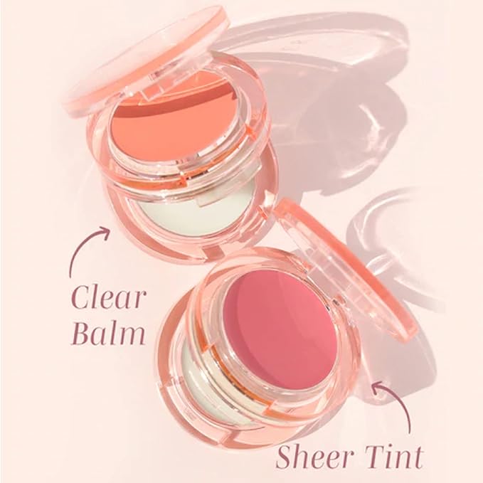 Wander Beauty Double Date Lip & Cheek - Honeymoon/Swipe - 4-in-1 Cream Blush & Lip Tint - Blush, Lip Moisturizer, Lip Balm, & Eye Gloss - Multitasking Eye, Cheek, & Lip Makeup With Green Tea - 0.07 oz