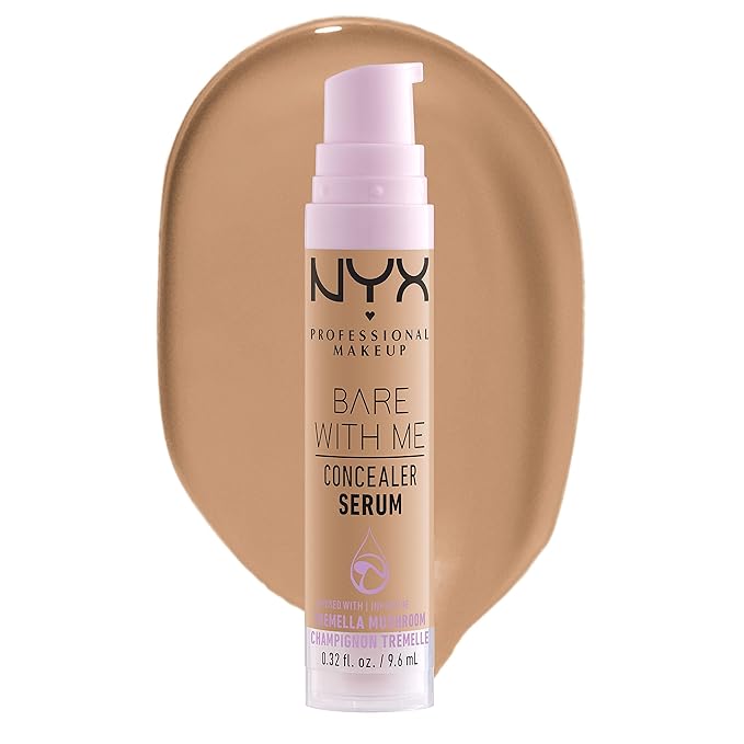 NYX PROFESSIONAL MAKEUP Bare With Me Concealer Serum, Up To 24Hr Hydration - Medium