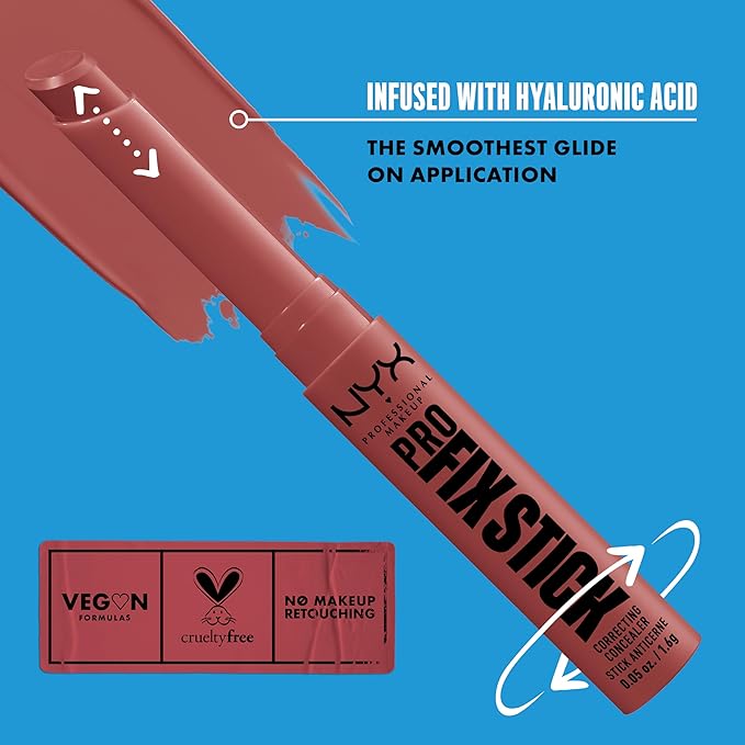 NYX PROFESSIONAL MAKEUP Pro Fix Stick Correcting Concealer, Buildable Medium Coverage Concealer Stick - Alabaster