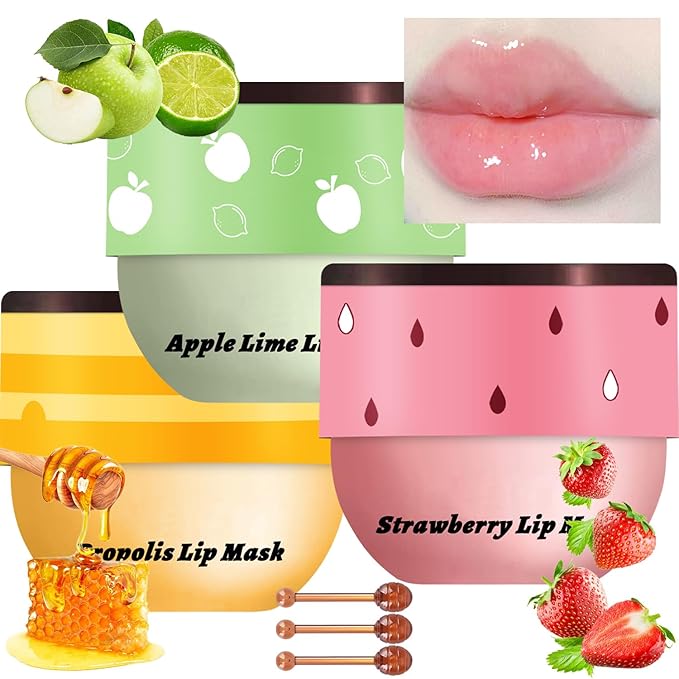 3 Pcs Bee Lip Balm Honey Lime)