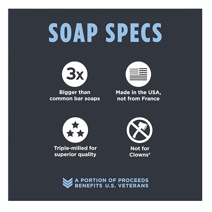 Duke Cannon Big Brick of Soap Midnight Swim - Refreshing Aquatic Scent with Green Top Notes, 10 oz. Men's Soap Bar (Pack of 3)