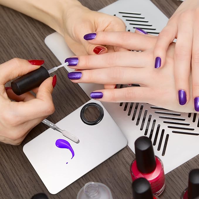 2 in 1 Set Makeup Mixing Palette, Stainless Mixing