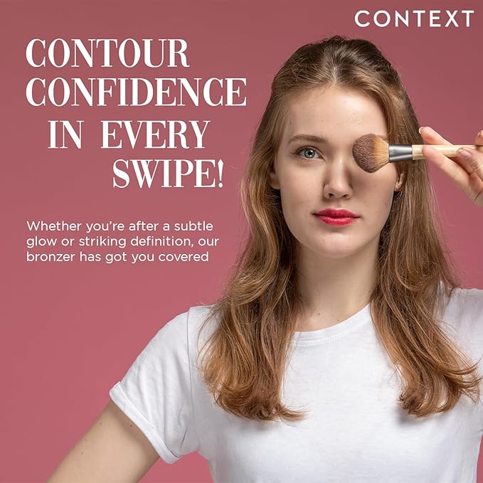 Context Skin Matte Bronzer Powder | Vegan & Cruelty-Free Powder Bronzer for Face | Sun-Kissed Makeup Finish | Long-Lasting, Buildable Coverage Skin Tones | Undisputed