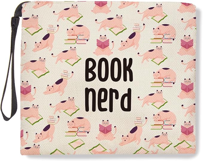 Book nerd gifts makeup bag