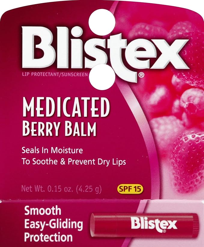 Blistex Medicated Lip Balm, Berry, .15-Ounce Tubes (Pack of 24) (83134)