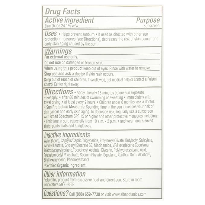 All Natural Organic SPF 50 Sunscreen