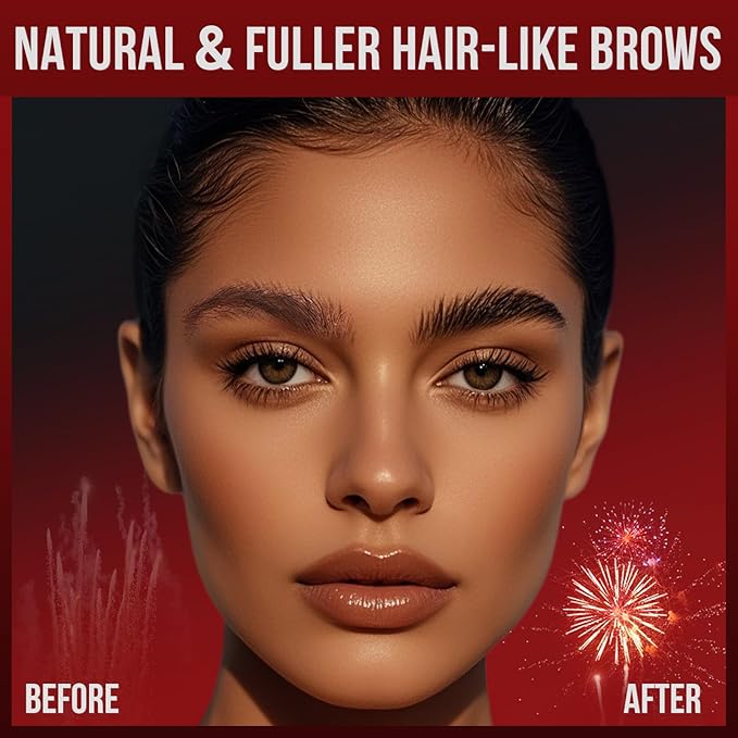 Vevivia Eyebrow Pencils for Women - Eyebrow Pen with Dual-Brush-Tip & Curved Tip for Natural Fuller-Looking Brows, Precise Hair-Like Strokes for All Brow Types, Last All-Day Brow Makeup, Black Brown