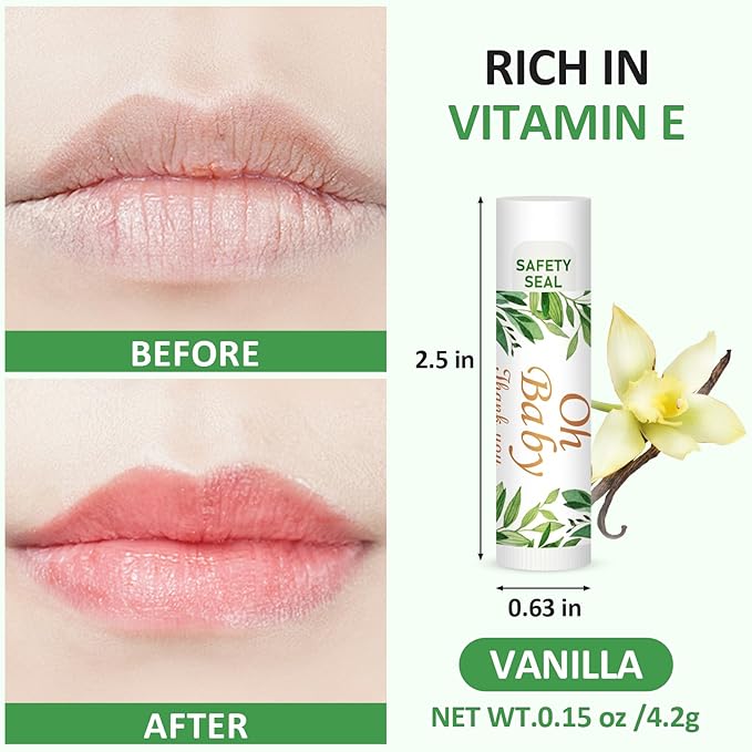 DMSKY 60 Pcs Baby Shower Favors, Lip Balms Bulk Gift for Guests, Boys Girls Games Neutral Gender Reveal Favors, Baby Shower Birthday Party Supplies Basket Gift Stuffers