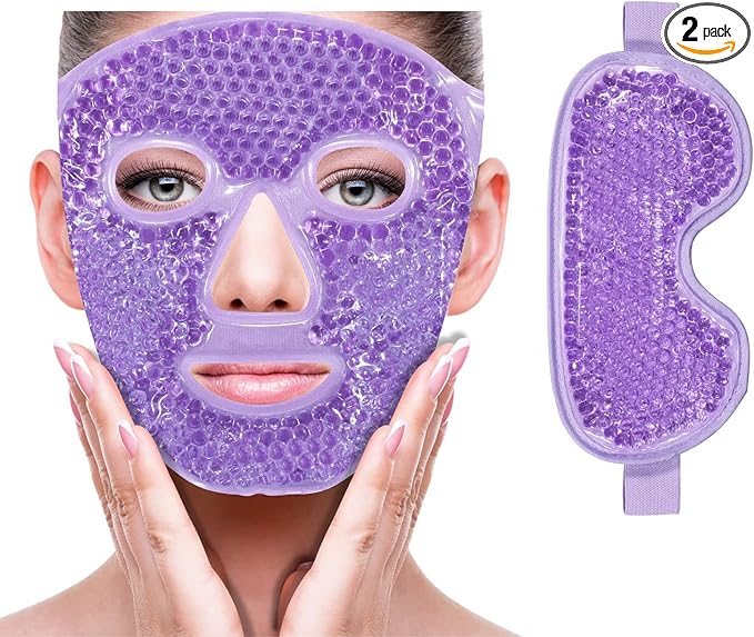 Cooling ice face eye mask