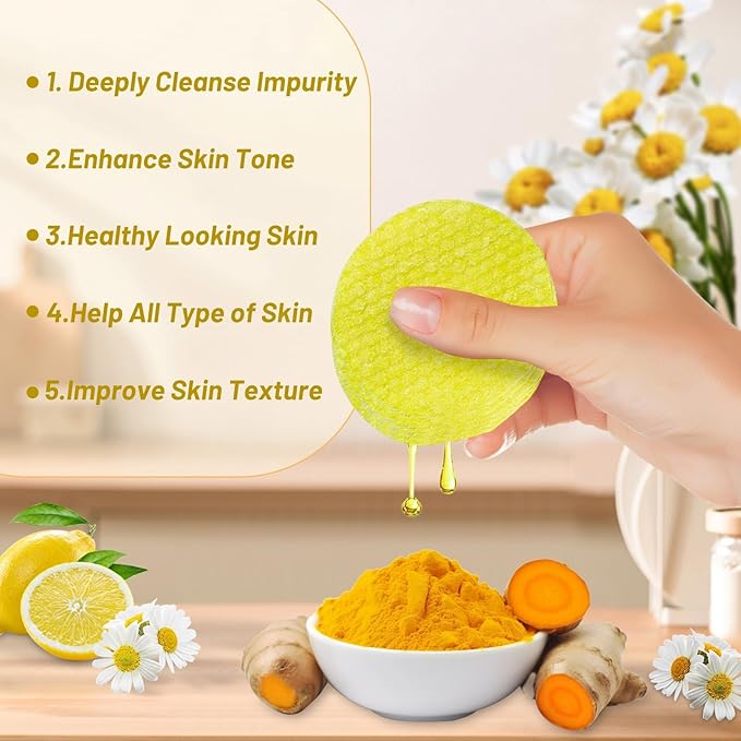 120 pads turmeric cleansing pads