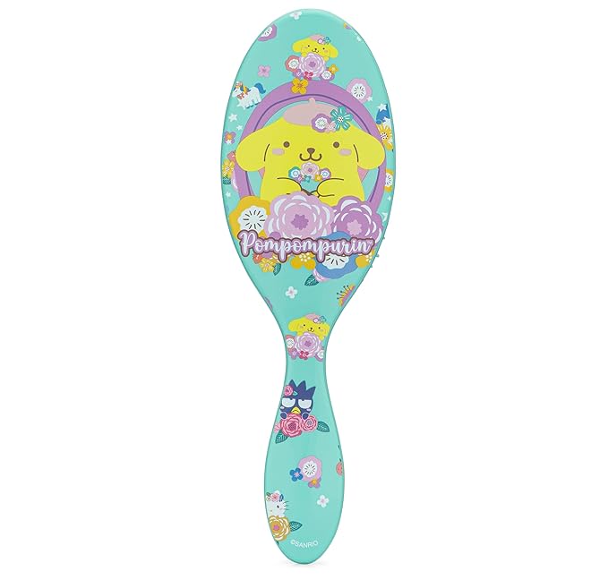 Wet Brush Hello Kitty and Friends Original Detangler Hair Brush, Pompompurin, Ultra-Soft IntelliFlex Bristles, Easy Detangling For All Hair Types (Wet Dry & Damaged), Women & Men
