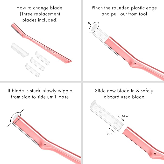 Tweezerman Exclusive Tea Rose Facial Razor