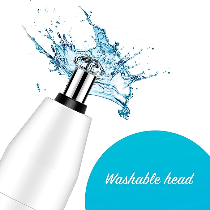 Conair Ear and Nose Hair Trimmer for Women, Cordless Battery-Powered, Patent 360 Bevel Blade for No Pull, No Snag Trimming Experience, True Glow by Conair