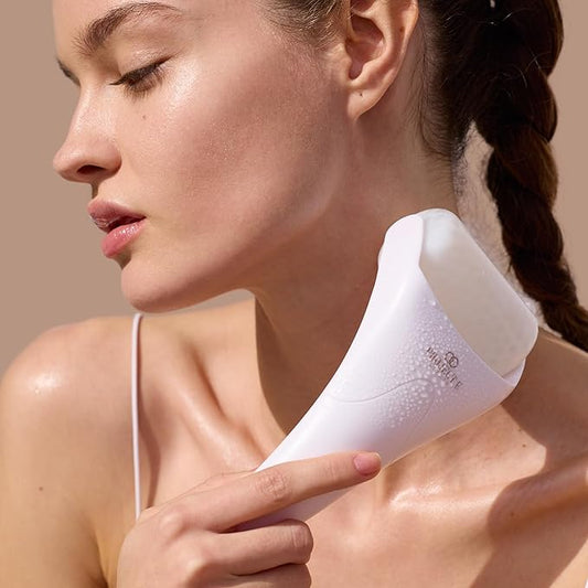 The Ice Roller by Project E Beauty | Cryotherapy Treatment | Facial Massage | Reduce Under Eye Puffiness, Dark Circles | Muscle Soreness Pain Relief Redness