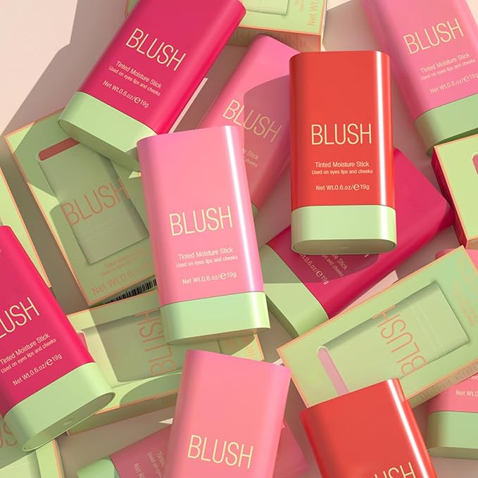 Blush Stick, Cream Blush Stick for Cheeks &