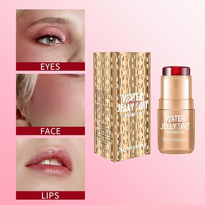 2PCS Jelly Blush Stick, Multi-Purpose Lip & Cheek