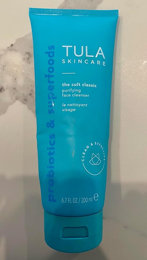 TULA Skin Care Cult Classic Purifying Face Cleanser - Supersize, Gentle and Effective Face Wash, Makeup Remover, Nourishing and Hydrating, 6.7 oz.