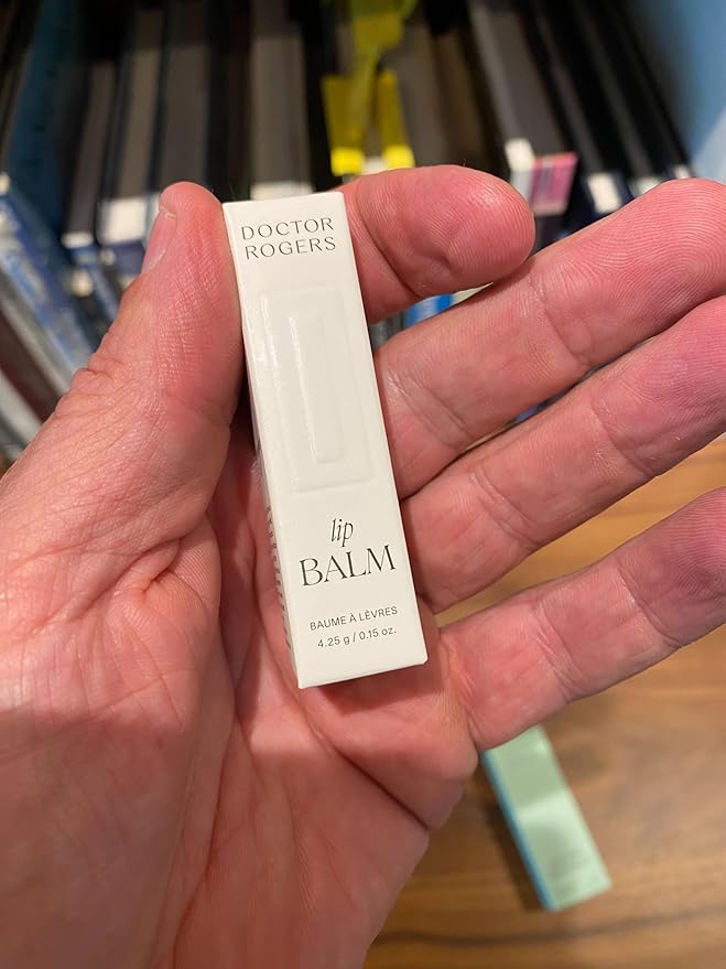 Doctor Rogers Lip Balm, Hydrating and Softening Lip Moisturizer For Very Dry Lips, Dermatologist-Created, Natural, & Hypoallergenic Moisturizing Lip Balms, 4.25g Tube, Pack of 3