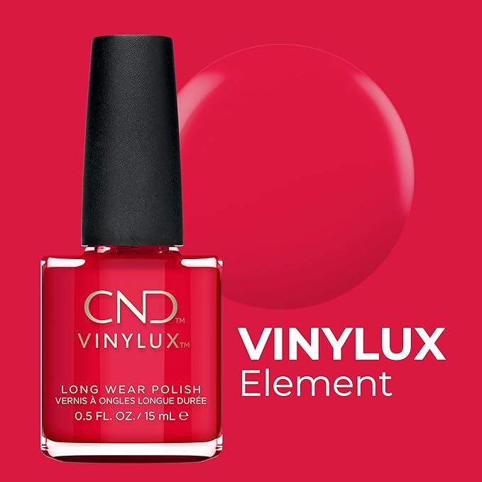 CND Vinylux Longwear Red Nail Polish, Gel-like Shine Longwear