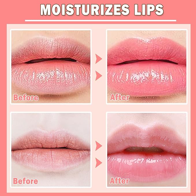 2PCS Bee Lip Balm Honey Pot,Honey Balm（Honey+Strawberry）