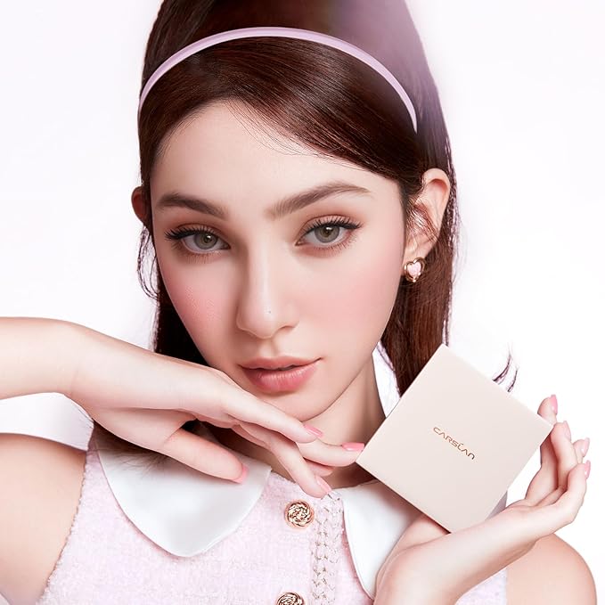 3 Colors Blush Palette For Cheek Makeup, Matte Wonderland Pink, 0.37Oz