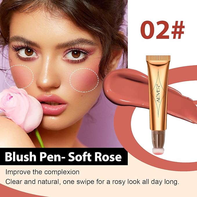Blush Beauty Wand, Matte Face Blush with Cushion