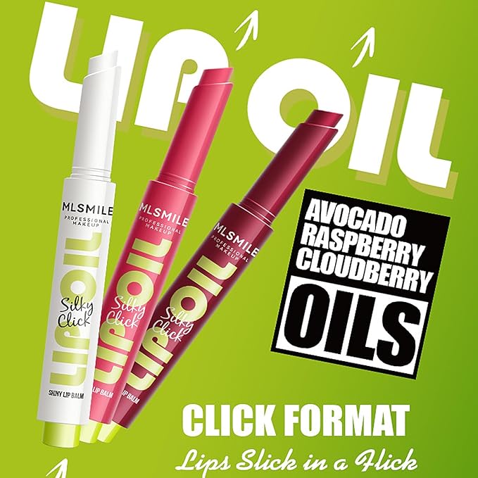 3 Colors Slick Click Lip Balm Set Hydrating Jelly Lipstick Tinted Lip Stain Lip Gloss, Moisturizing, Lightweight, Buildable, Pigmented Vegan Lip Balm, Glossy Lip Makeup for Girls (A)