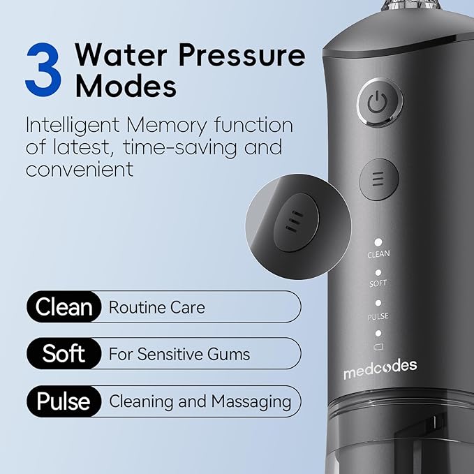Water Flosser Cordless for Teeth - Dental Cleaning 10oz