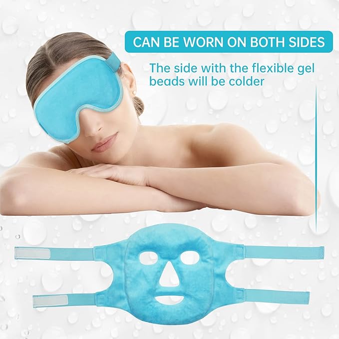 Cooling ice face eye mask