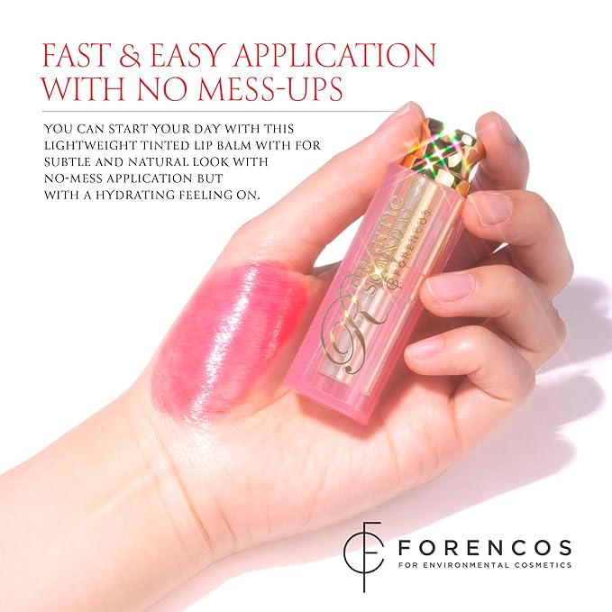 Tinted Lip Balm Hydrating 0.11oz, Glow Pink Shade, Glossy High Pigmentation, Sheer and Smooth, Mositurizing, Natural Color (Red Scarlet)