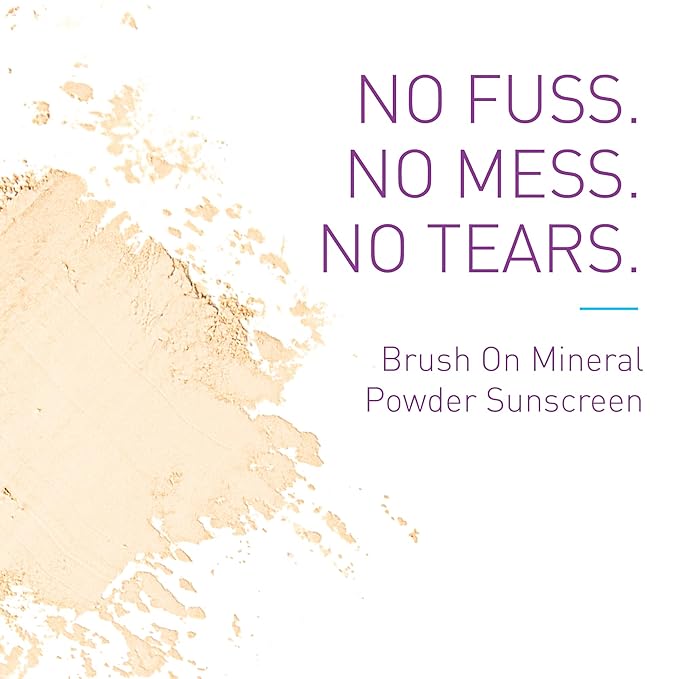 BOB KIDS SPF 30 Brush On Mineral Powder Sunscreen, Broad Spectrum, Water Resistant 80 Mins, Easy to Apply for Kids and Babies, Mfg in USA