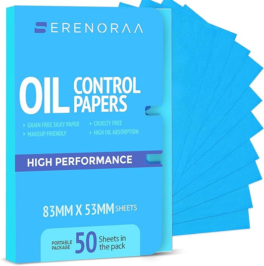 Oil Blotting Sheets for Face - Portable 1x50