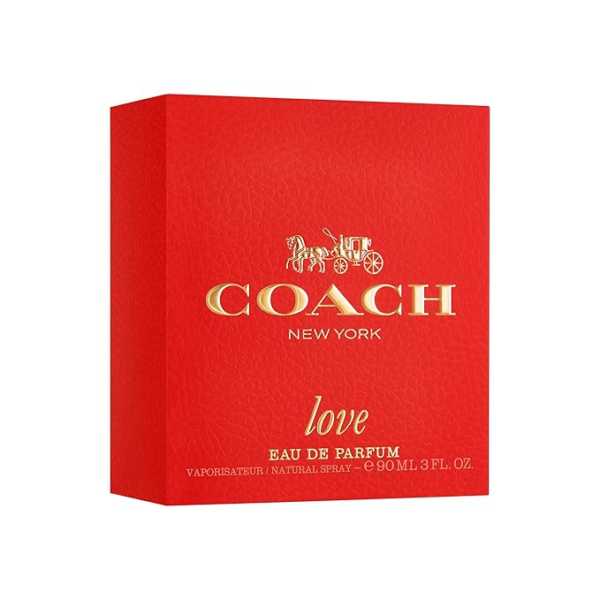 Coach Love Eau de Parfum - Long Lasting Fragrance with notes of Strawberry, Red Velvet Rose & Cedarwood 3.0 fl. oz.