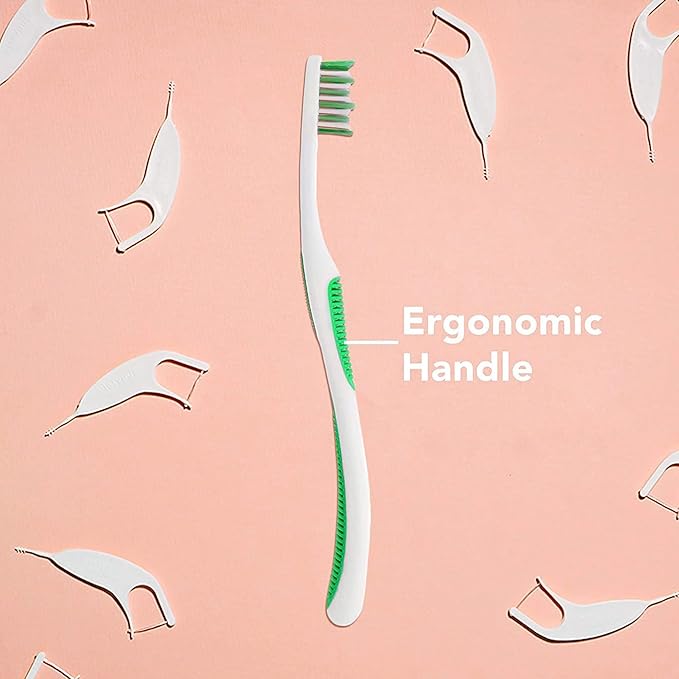 Platypus Orthodontic Toothbrush for Braces | Soft Bristle Braces Toothbrush for Adults & Kids | Angled Bristles for Better Access Around Brackets and Archwires, Comfort Silicone Grip | 1 Count