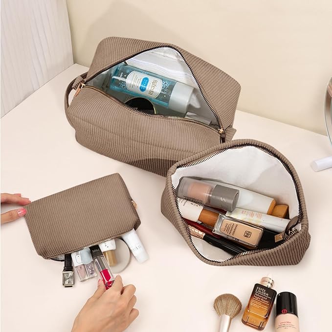 3 pieces makeup bag cosmetic