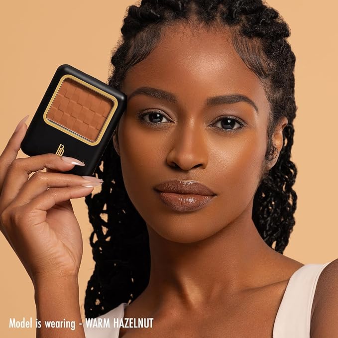 Black Radiance Natural Matte Foundation Powder, Minimizes Shine, Warm Hazelnut