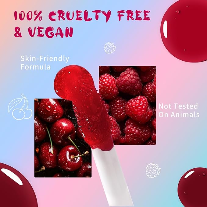 Lip Tint Stain, Long Lasting Korean Lip Stain Set, Non-sticky Waterproof Lightweight Lip and Cheek Tint, Moisturizing High Pigment Water Tint, Matte Finish Lip Tint