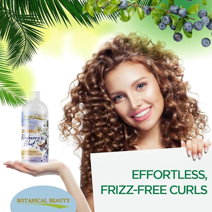 Botanical Beauty Blueberry Blast Leave-In Daily Conditioning Cream (32 Fl. Oz.)