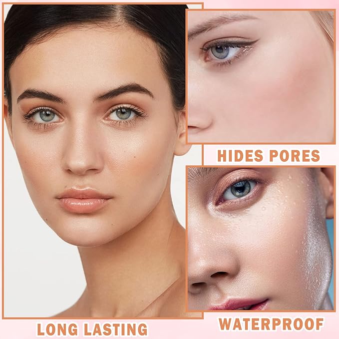 2PCS Pink Setting Powder Loose Face Powder Matte